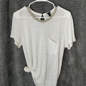J. Crew Tissue Weight Embellished T Shirt
